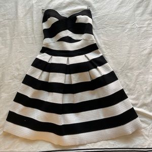 Black and White Striped dress